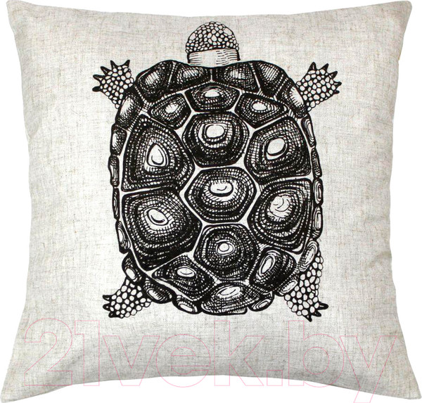 Изображение товара Подушка декоративная MATEX Bibop Line Черепаха / 32-175 (светло-серый/темно-коричневый)