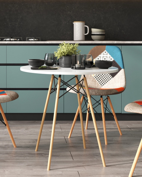 Изображение товара Обеденный стол Stool Group Eames DSW D70 (белый)