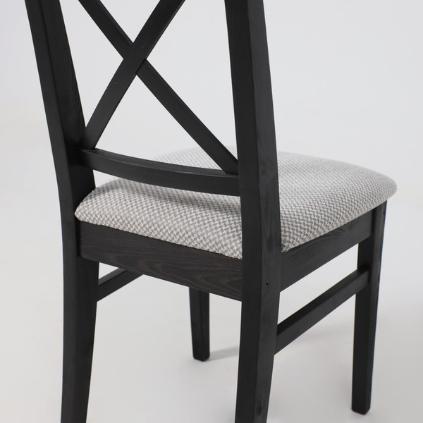 Изображение товара Стул Лидер Мебель Ингольф (черный тон 9/серая ткань аризона дождь 149/2)