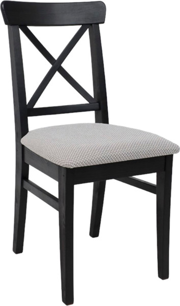 Изображение товара Стул Лидер Мебель Ингольф (черный тон 9/серая ткань аризона дождь 149/2)