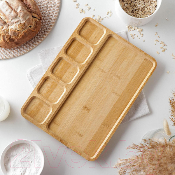 Изображение товара Менажница AksHome Mino (бамбук)