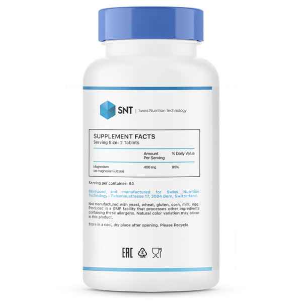 Изображение товара Минерал SNT Magnesium Citrate (120 таблеток)