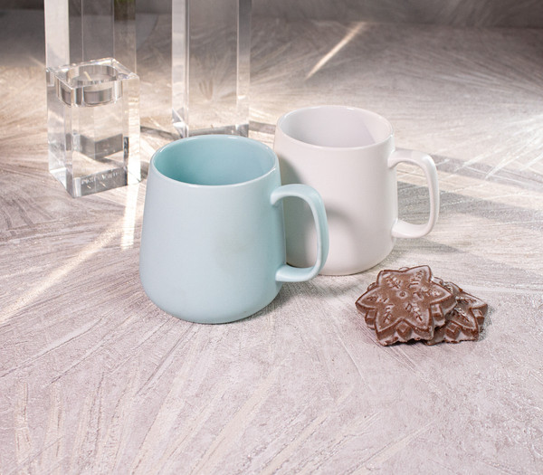 Изображение товара Набор кружек Stenova Home Patio 61308148 (2шт, голубой/белый фарфор)