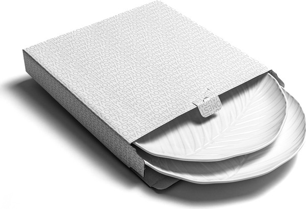 Изображение товара Набор тарелок Stenova Home Bali 61410111 (2шт, белый фарфор)