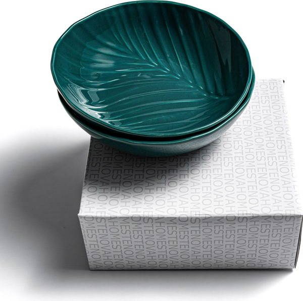 Изображение товара Набор тарелок Stenova Home Bali 61410124 (2шт, зеленый фарфор)