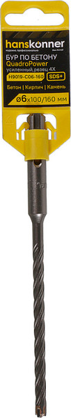 Изображение товара Бур Hanskonner Quadro power / H9019-C06-160