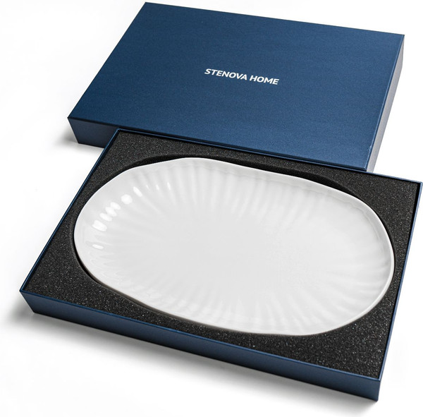 Изображение товара Блюдо Stenova Home Lotus 61311161 (белый фарфор)
