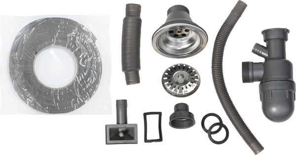 Изображение товара Мойка кухонная AKS Овальная 57x45 (декорированный хром)