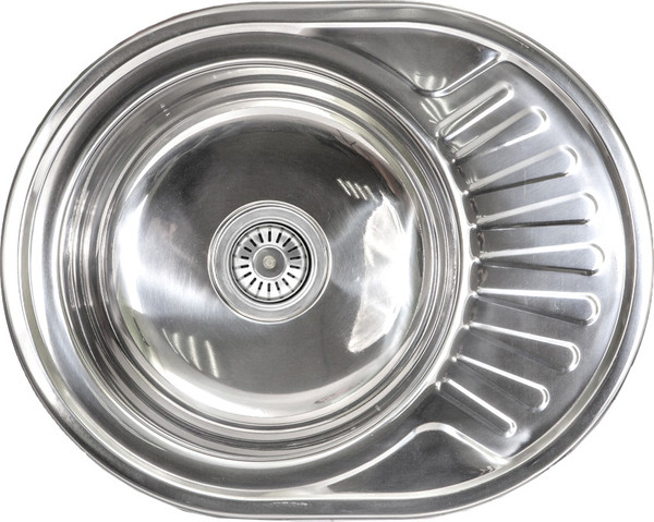 Изображение товара Мойка кухонная AKS Овальная 57x45 (полированный хром)
