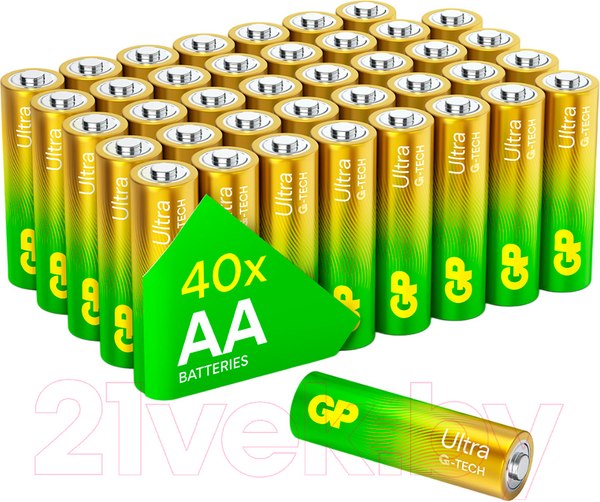 Комплект батареек GP Batteries Ultra LR6/15AUETA21EAN-2S2 (40шт)