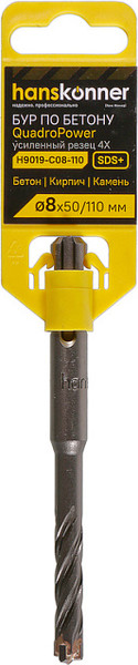Изображение товара Бур Hanskonner Quadro power / H9019-C08-110