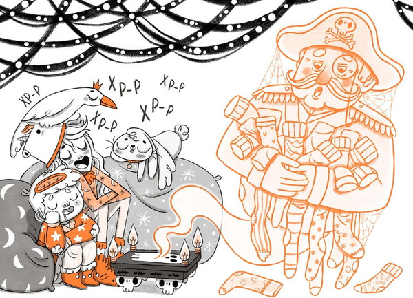 Изображение товара Книга МИФ Кошмарио и Сонелли. Пижамная вечеринка твердая обложка (Борио Лаура)