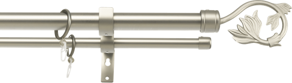 Изображение товара Карниз для штор Sundays Home Лайт Ветка 25мм+16мм двухрядный (сатин, 2.4м)