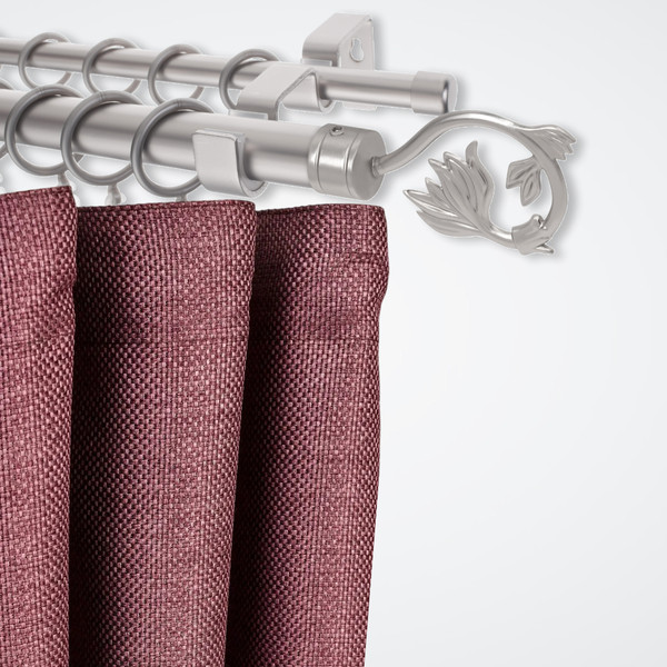 Изображение товара Карниз для штор Sundays Home Лайт Ветка 25мм+16мм двухрядный (сатин, 3м)