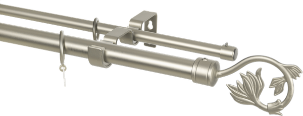 Изображение товара Карниз для штор Sundays Home Лайт Ветка 25мм+16мм двухрядный (сатин, 3м)