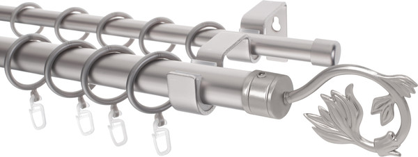 Изображение товара Карниз для штор Sundays Home Лайт Ветка 25мм+16мм двухрядный (сатин, 3м)