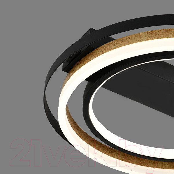 Изображение товара Потолочный светильник ESCADA 10247/2LED (черный/дерево)