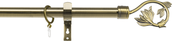 Изображение товара Карниз для штор Sundays Home Лайт Ветка 25мм однорядный (антик, 1.6м)