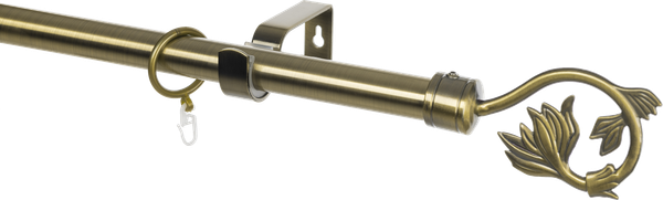 Изображение товара Карниз для штор Sundays Home Лайт Ветка 25мм однорядный (антик, 1.6м)