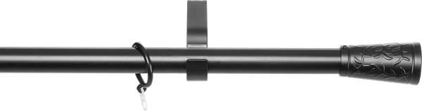 Изображение товара Карниз для штор Sundays Home Лайт Византия 25мм однорядный (черный матовый, 2.4м)