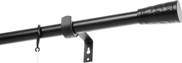 Изображение товара Карниз для штор Sundays Home Лайт Византия 25мм однорядный (черный матовый, 2.4м)