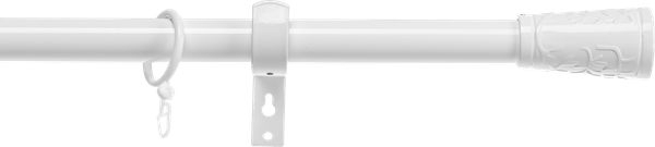 Изображение товара Карниз для штор Sundays Home Лайт Византия 25мм однорядный (белый глянец, 3м)