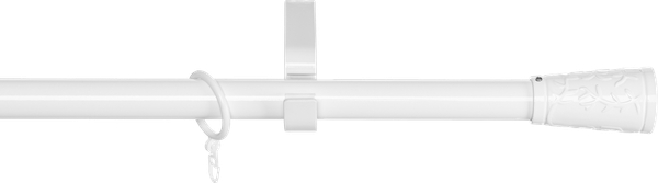 Изображение товара Карниз для штор Sundays Home Лайт Византия 25мм однорядный (белый глянец, 3м)