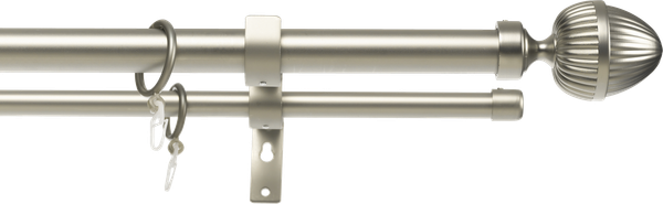 Изображение товара Карниз для штор Sundays Home Лайт Одеон 25мм+16мм двухрядный (сатин, 2.4м)