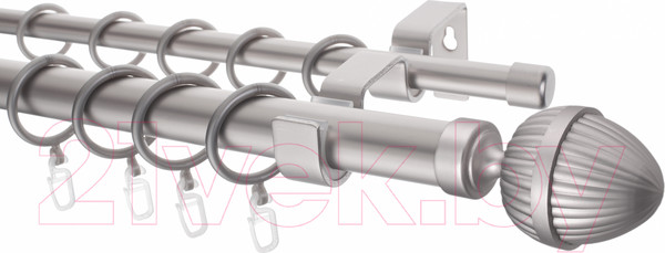 Изображение товара Карниз для штор Sundays Home Лайт Одеон 25мм+16мм двухрядный (сатин, 3м)