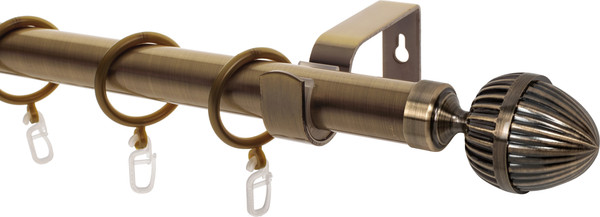 Изображение товара Карниз для штор Sundays Home Лайт Одеон 25мм однорядный (антик, 1.6м)