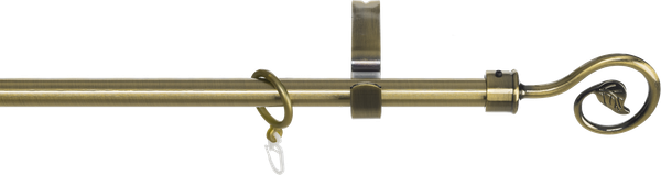 Изображение товара Карниз для штор Sundays Home Лайт Крюк 16мм однорядный (антик, 2м)