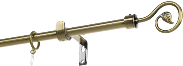 Изображение товара Карниз для штор Sundays Home Лайт Крюк 16мм однорядный (антик, 2м)