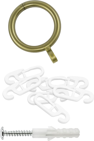 Изображение товара Карниз для штор Sundays Home Лайт Крюк 16мм однорядный (антик, 2.4м)