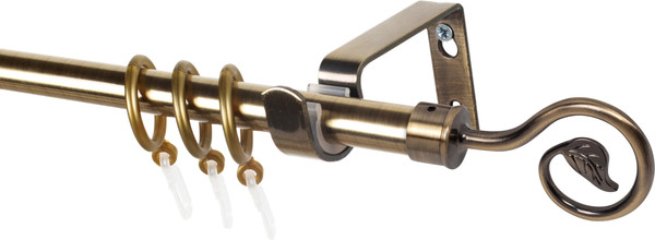 Изображение товара Карниз для штор Sundays Home Лайт Крюк 16мм однорядный (антик, 3м)