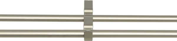 Изображение товара Карниз для штор Sundays Home Лайт Крюк 16мм+16мм двухрядный (сатин, 2.4м)