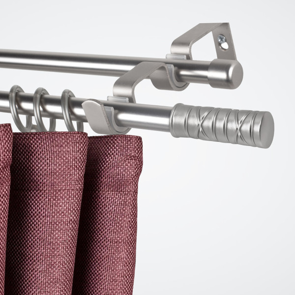 Изображение товара Карниз для штор Sundays Home Лайт Мозаика 16мм+16мм двухрядный (сатин, 1.6м)