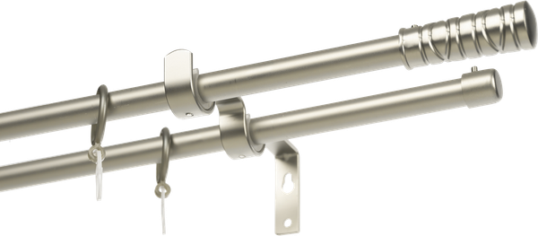 Изображение товара Карниз для штор Sundays Home Лайт Мозаика 16мм+16мм двухрядный (сатин, 1.6м)