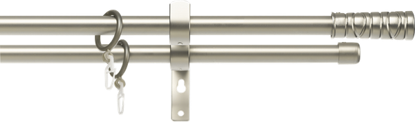 Изображение товара Карниз для штор Sundays Home Лайт Мозаика 16мм+16мм двухрядный (сатин, 2м)