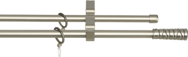 Изображение товара Карниз для штор Sundays Home Лайт Мозаика 16мм+16мм двухрядный (сатин, 3м)