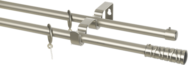 Изображение товара Карниз для штор Sundays Home Лайт Мозаика 16мм+16мм двухрядный (сатин, 3м)
