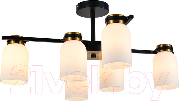 Изображение товара Люстра ESCADA 1151/6P (черный/латунь)