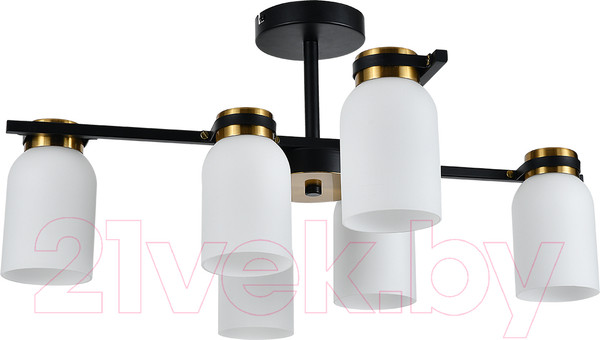 Изображение товара Люстра ESCADA 1151/6P (черный/латунь)