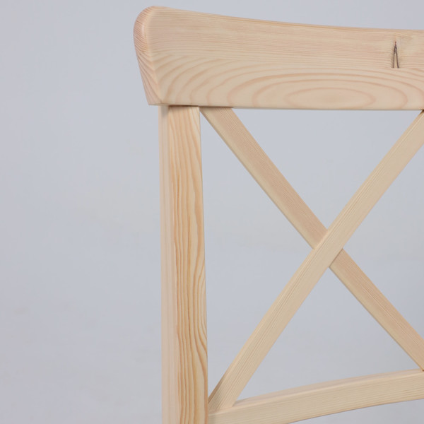 Изображение товара Стул Лидер Мебель Ингольф (прозрачный лак тон 15/серая ткань аризона дождь 149/2)