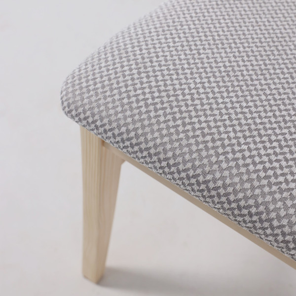 Изображение товара Стул Лидер Мебель Ингольф (прозрачный лак тон 15/серая ткань аризона дождь 149/2)