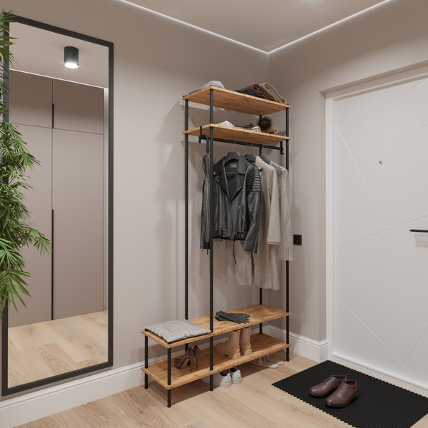 Изображение товара Секция в прихожую ЗМИ НеШкаф / ПРНШ44 (черный)