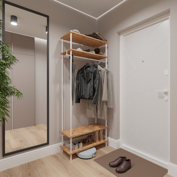 Изображение товара Секция в прихожую ЗМИ НеШкаф / ПРНШ34 (белый)