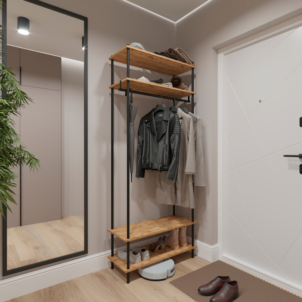 Изображение товара Секция в прихожую ЗМИ НеШкаф / ПРНШ34 (черный)