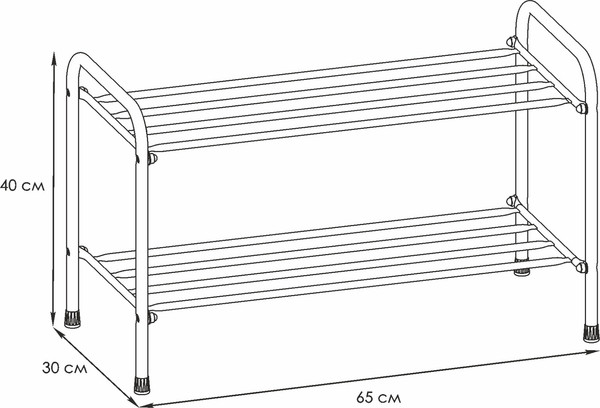 Изображение товара Полка для обуви ЗМИ Альфа 22 / ПДОА22 (коричневый)