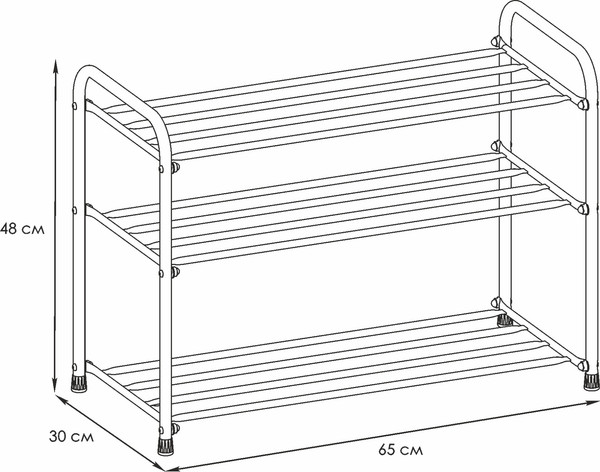 Изображение товара Полка для обуви ЗМИ Альфа 23 / ПДОА23 (коричневый)