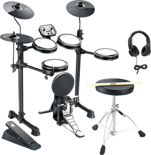 Изображение товара Ударная установка электронная Donner DED-80P Electric Drum Set 5 Drums 3 Cymbals